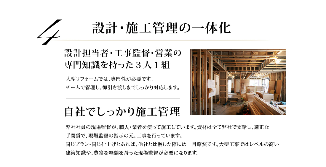 設計・施工管理の一体化